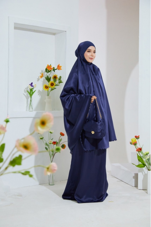Telekung Juwita Steel Blue  